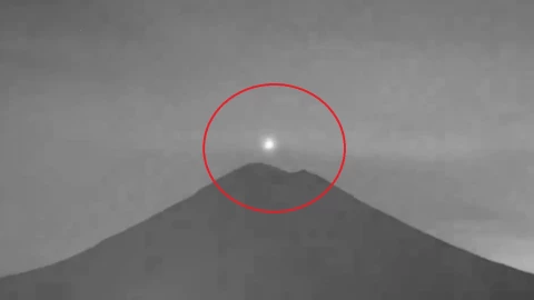 ovni volcán popocatépetl video