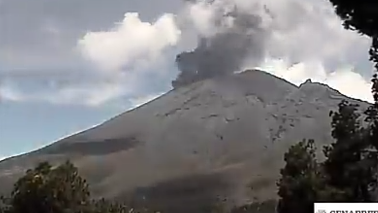 Cuarta explosión del Popocatépetl