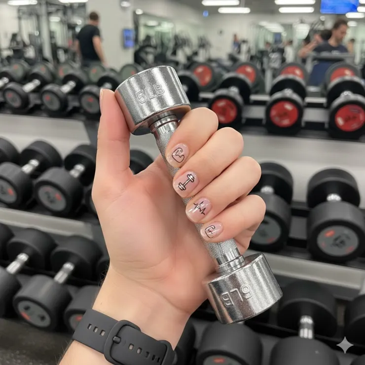 8 diseños de uñas de gimnasio que te volverán loca: son dibujos hermosos y quedan en cortas o largas