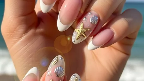 5 diseños de uñas estilo playa ideales para estar en tendencia esta primavera 2026 