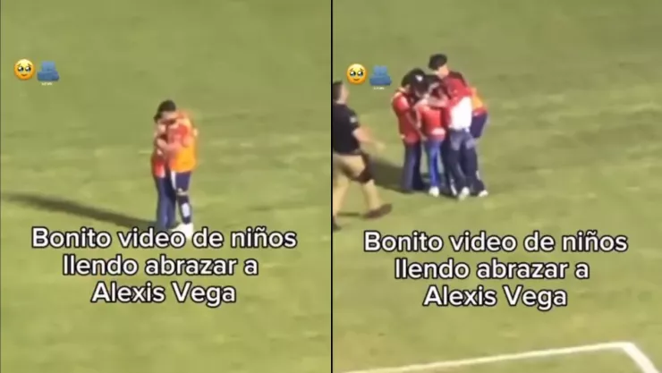 VIDEO: ¡Creen en él! Captan a niños abrazando a Alexis Vega previo al Chivas vs Tapatío