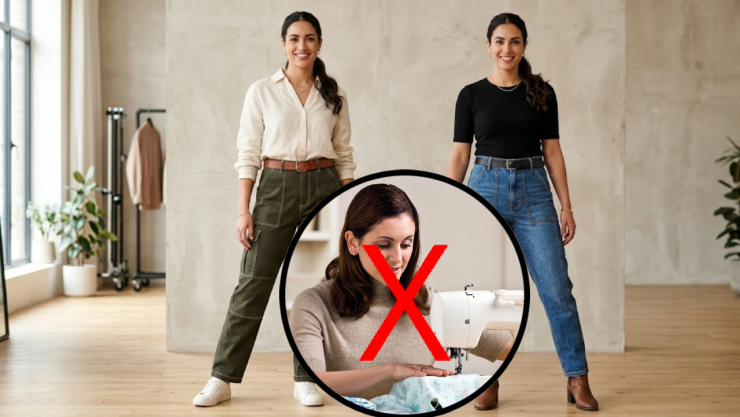 4 ideas de costuras en pantalones de mujer que te harán ver aesthetic y chic: no necesitas máquina de coser