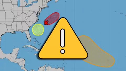 Conagua en alerta: Vigila posible desarrollo ciclónico y dos zonas de baja presión en el Atlántico