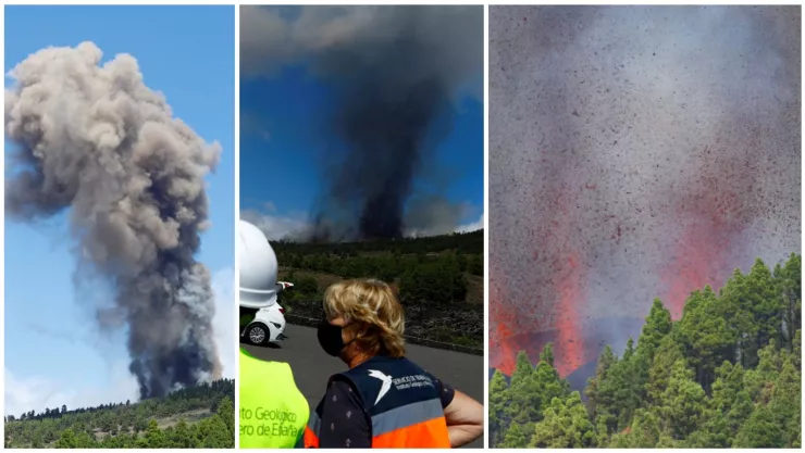 erupción volcánica en isla de La Palma