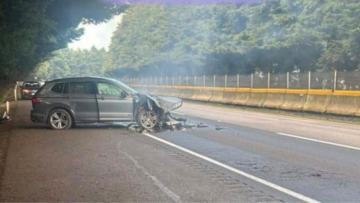 Accidente en la México-Cuernavaca.