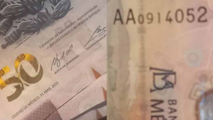 Billete del ajolote