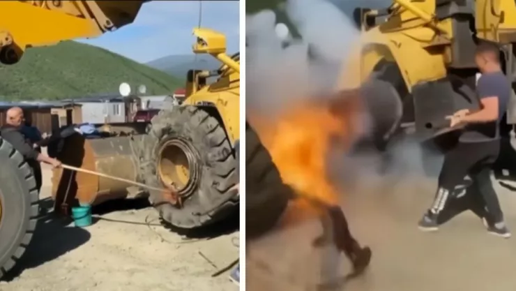 Hombre sobrevive a fuerte explosión y vive para contarlo