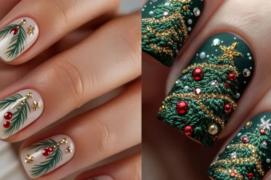 No importa cómo sean tus uñas: estos diseños de Navidad harán lucir tus manos como nunca.