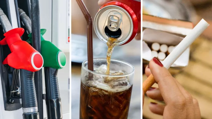 Gasolina, cigarros y refrescos subirán de precio en 2025