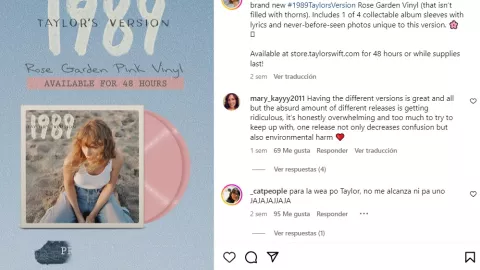 Taylor Swift lanzará canciones inéditas en su nueva versión del álbum 1989