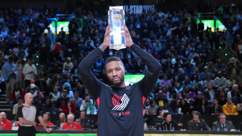 Damian Lillard, campeón de triples de la NBA