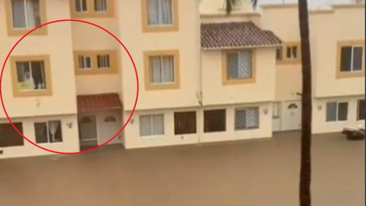 video fantasma inundaciones acapulco novia huracán john