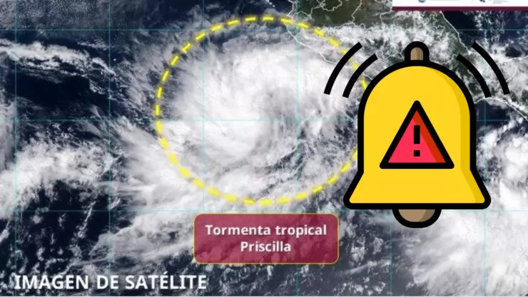 ¡ALERTA! Se forma la Tormenta Tropical ‘Priscilla’ HOY: Esta es su ubicación EXACTA este sábado 4 de octubre de 2025