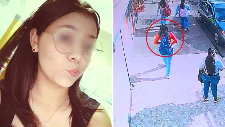 Cámaras de seguridad registraron parte del recorrido de Dayana antes de perderse su rastro
