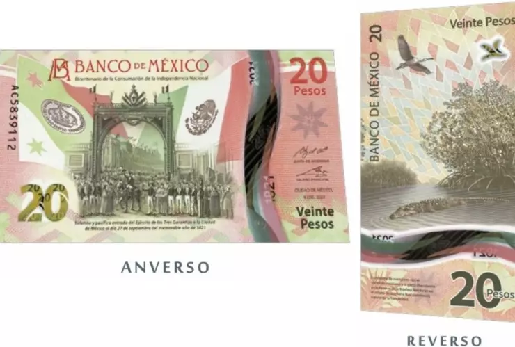 Nuevo billete de 20 pesos
