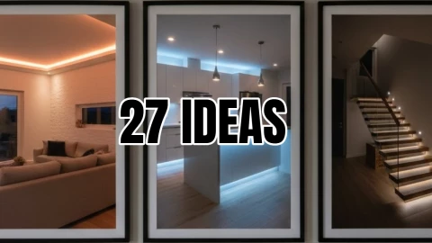 27 ideas de decoración con luces LED: puedes instalarlas en techos, marcos o debajo de los muebles