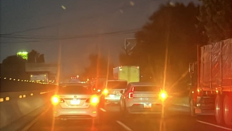 El tráfico en la carretera México - Querétaro, autopista 57 hoy miércoles 15 de julio 2026