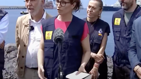 La ministra de Sanidad, Mónica García