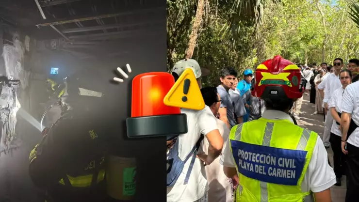 incendio en hotel xcaret arte hoy en playa del carmen