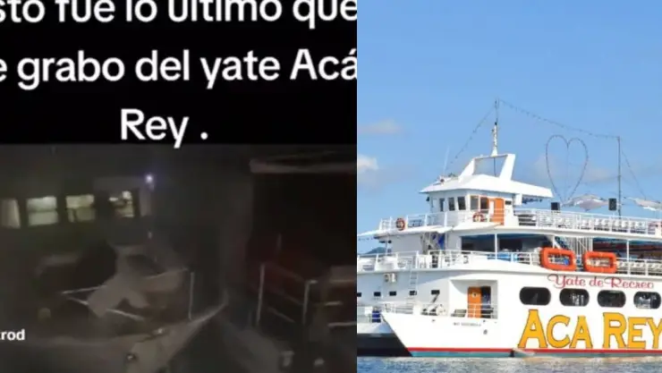 Difunden último video del Yate AcaRey antes de hundirse por Huracán Otis en Acapulco