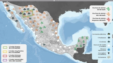 Clima en México hoy 28 de febrero de 2024