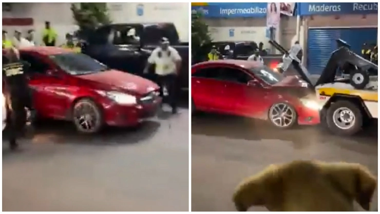 La mujer resultó lesionada, pero no fue necesario trasladarla al hospital.