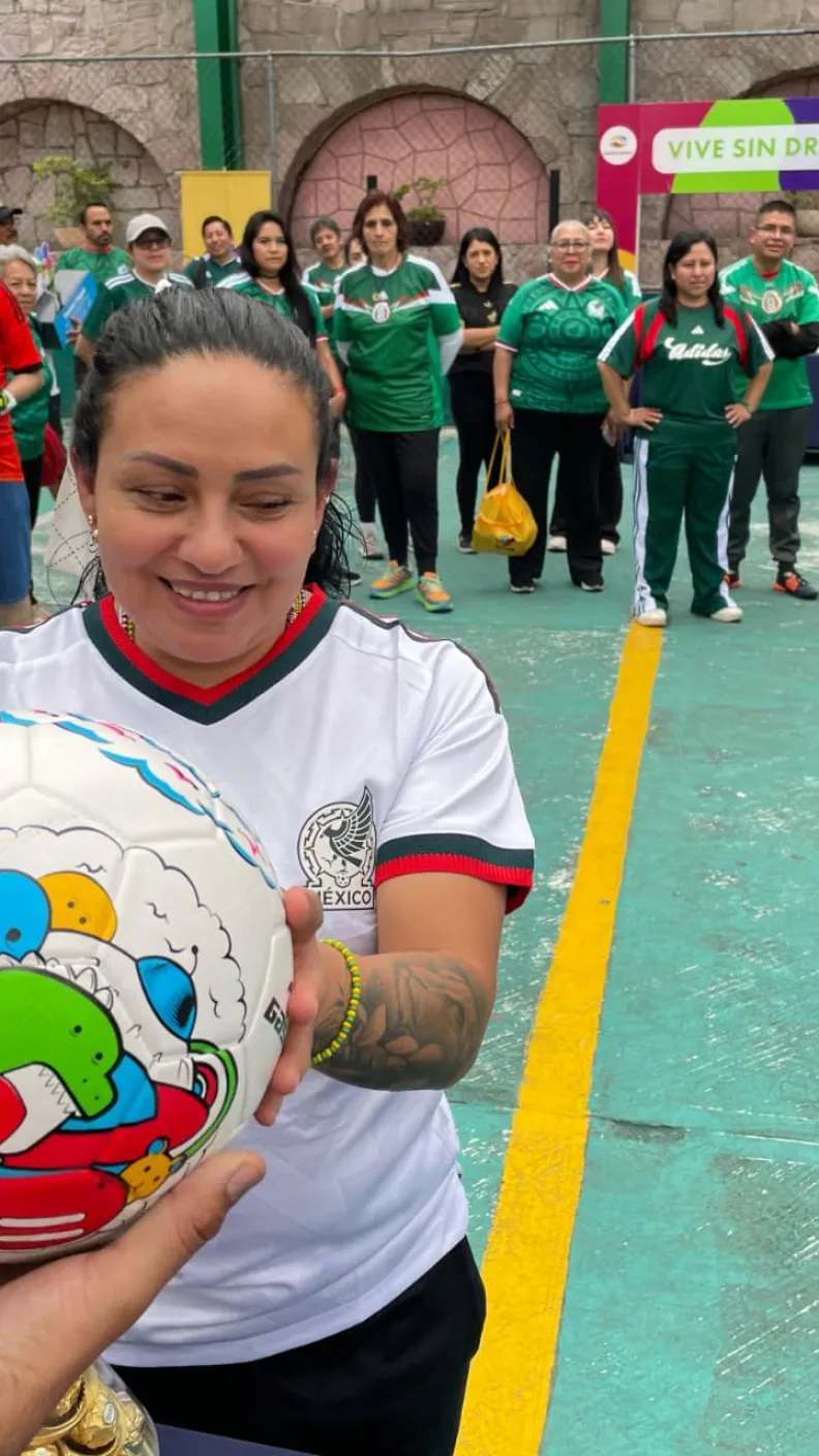 Tanda de penales con la Gira Vive sin Drogas.