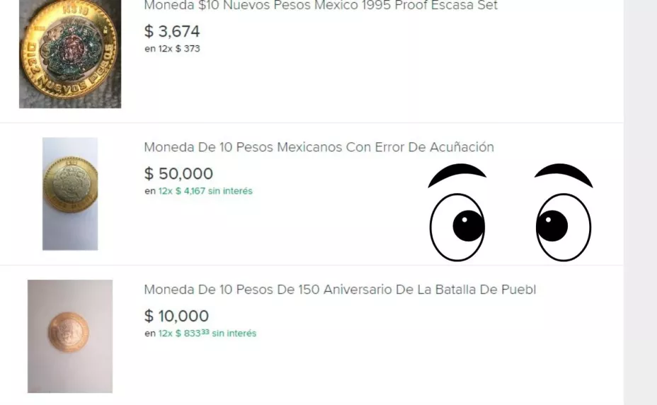 ¿Tienes esta moneda de 10 pesos? Hoy vale miles de pesos por Internet.