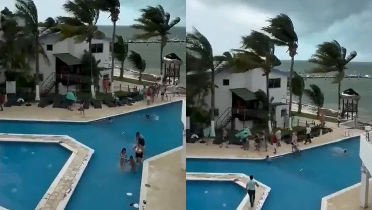Desalojan hotel Cancun Quintana Roo Video