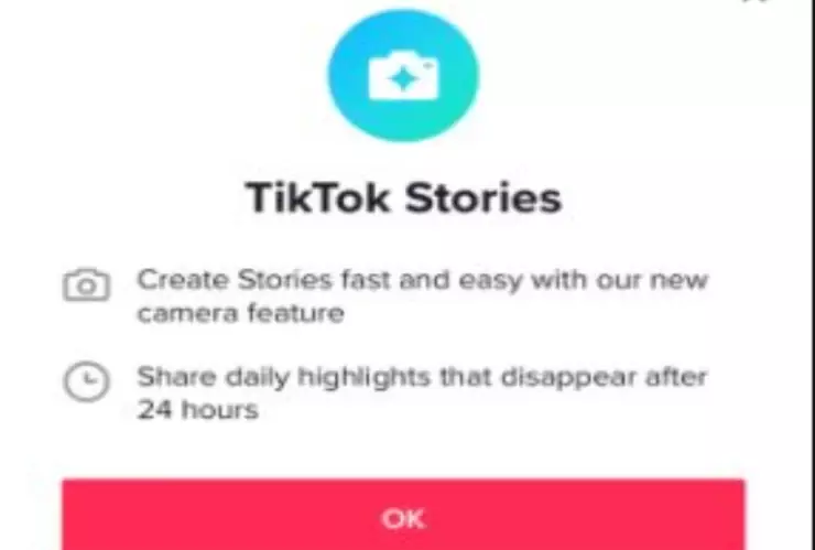 TikTok funcion stories