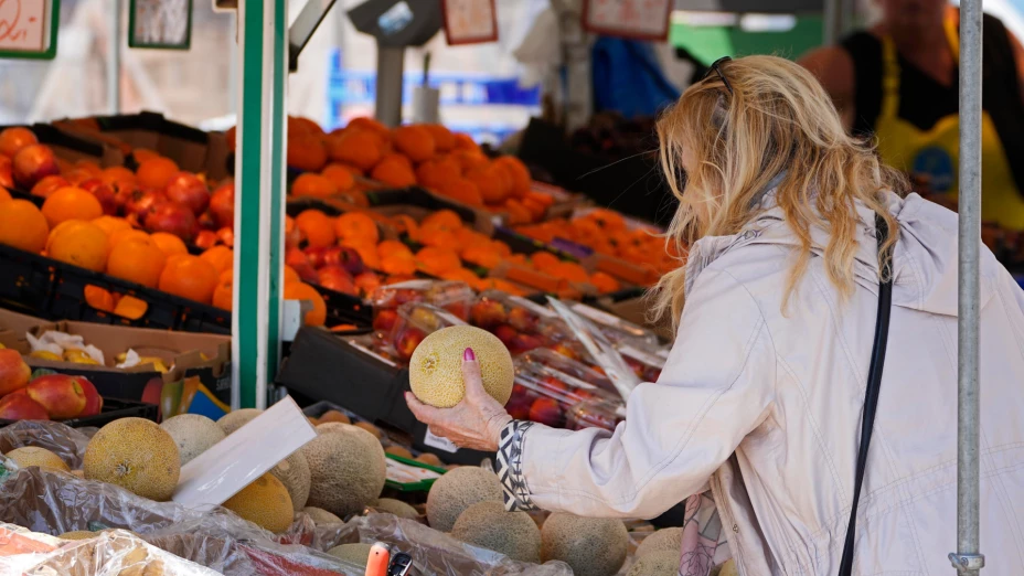 Fruta en un mercado en Essen, Alemania.