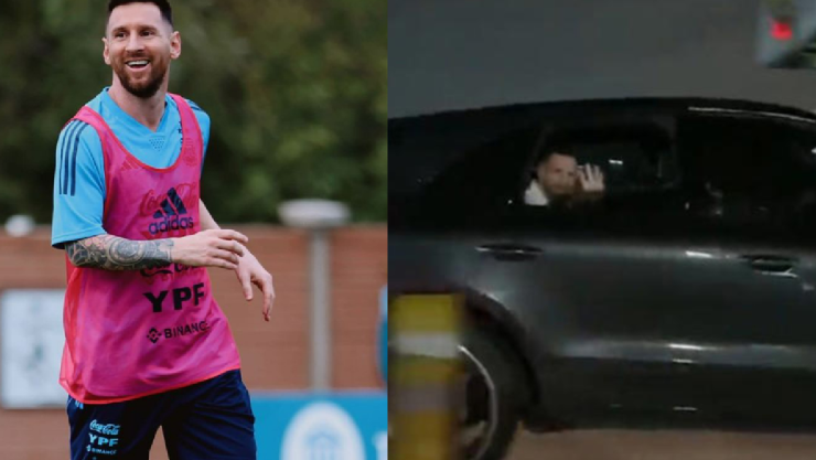 VIDEO Messi sorprende a fan y le regaló momento en la carretera