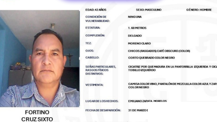 SE BUSCA a Fortino Cruz Sixto.