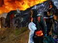 ninos_migrantes_campamento_chihuahua_incendio_mujer_llorando_hombre_cargando_bebe
