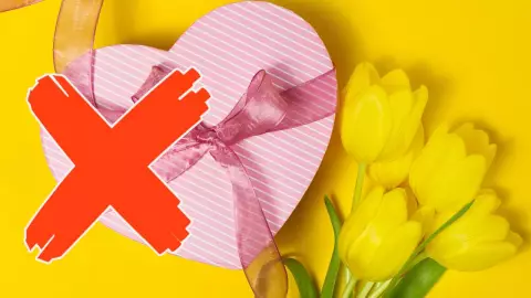 No flores amarillas en San Valentín
