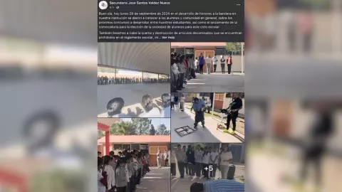 Maestros comparten en redes como quemaron celulares en Durango