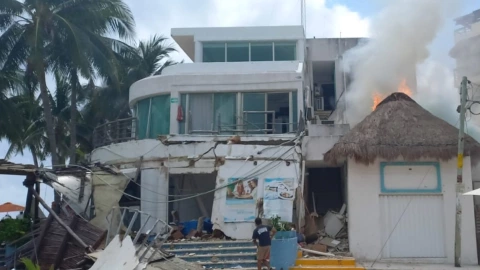 Reportan explosión en Playa del Carmen
