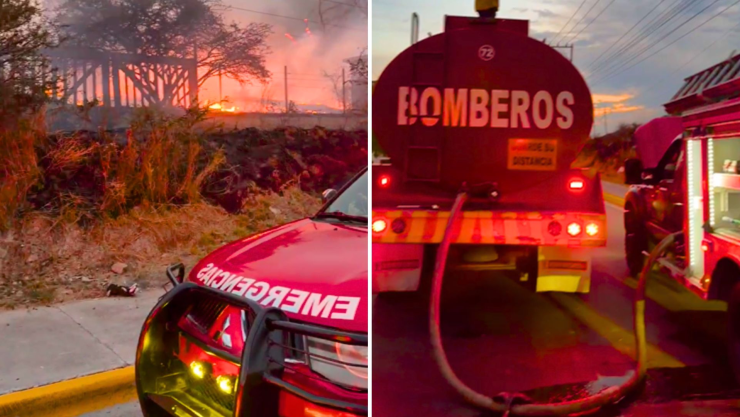 Incendio carretera León San Francisco del Rincón