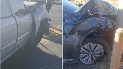 Choque en vía corta