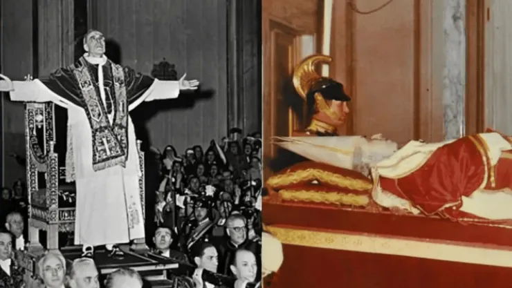 Así fue cuando en pleno funeral, sucedió la explosión del cadáver del papa Pío XII: Escandalizó al Vaticano