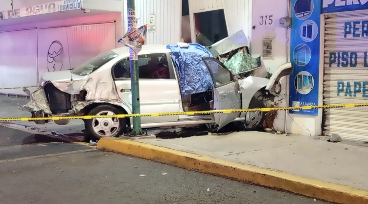 Choque en Iztapalapa, CDMX, del 18 de enero de 2026.