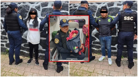 Rescate de bebé abandonado en Metro Tacubaya.