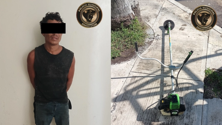 Arrestan a sujeto por presunto robo en Champotón, Campeche