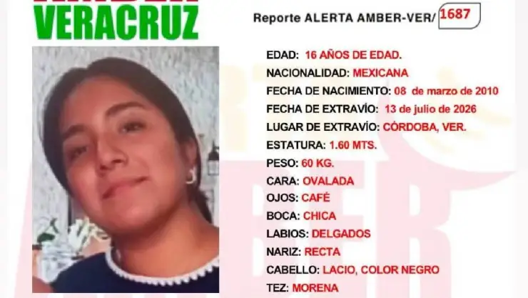 ¡Alerta Amber! María Inés Olivares Rendón, menor desaparecida en Veracruz ¿Qué sabemos de su desaparición?