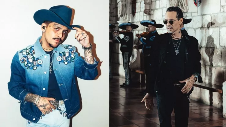 ¿Colaboración? Christian Nodal sube un video bailando con Marc Anthony