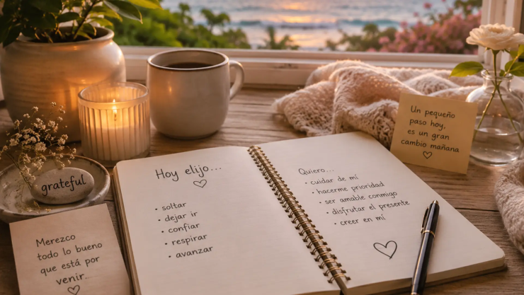 ¿No sabes qué escribir en tu diario HOY? Utiliza este journal prompt este 10 de agosto de 2026 y termina tu día lleno de gratitud