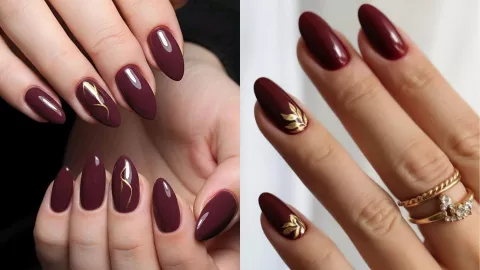 17 modelos de uñas acrílicas guindas: se verán elegantes y hermosas en cortas o largas