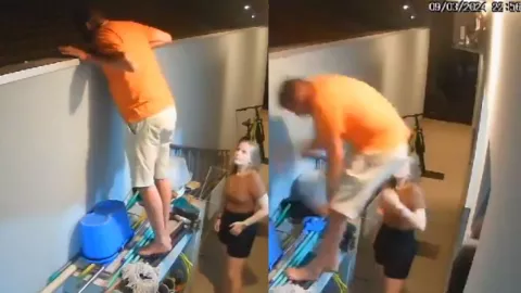 VIDEO Bala perdida mata a hombre que se asomó tras escuchar disparos