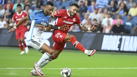 Alexis Vega en el Toluca vs Kansas City en la League Cup 2024