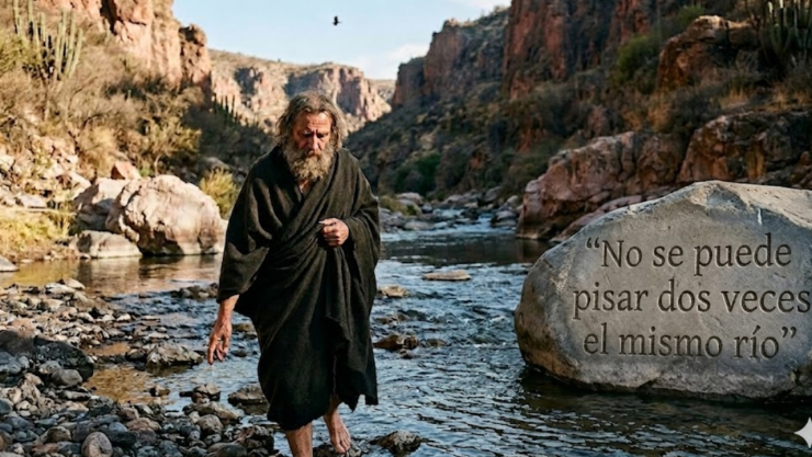 Heráclito, filósofo griego: “No se puede pisar dos veces el mismo río”